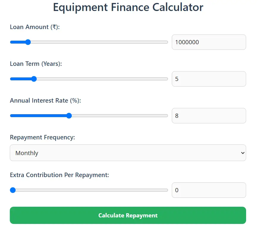 Equipment Finance Calculato