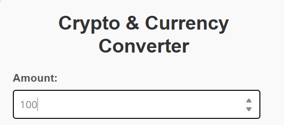 Crypto Converter Tool