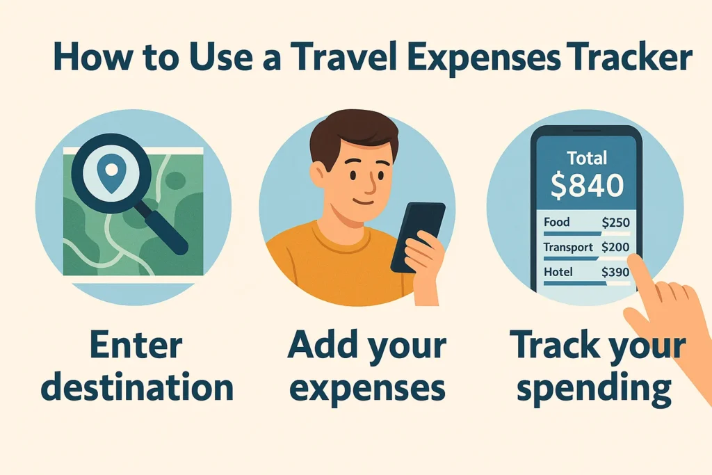 How to use the free travel expense Tracker tool