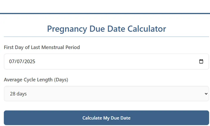 Pregnancy Due Date Calculator