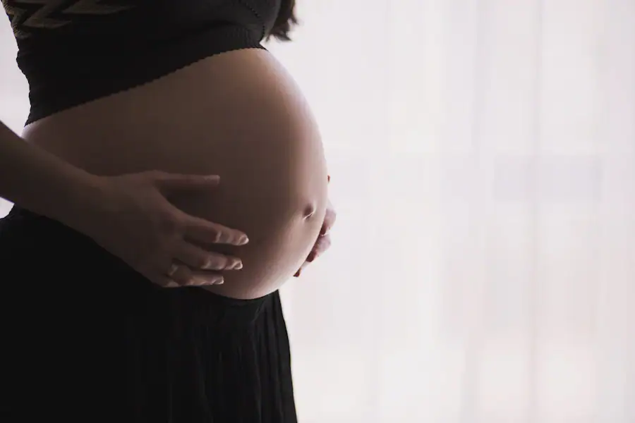 Expecting mother preparing for a prenatal appointment